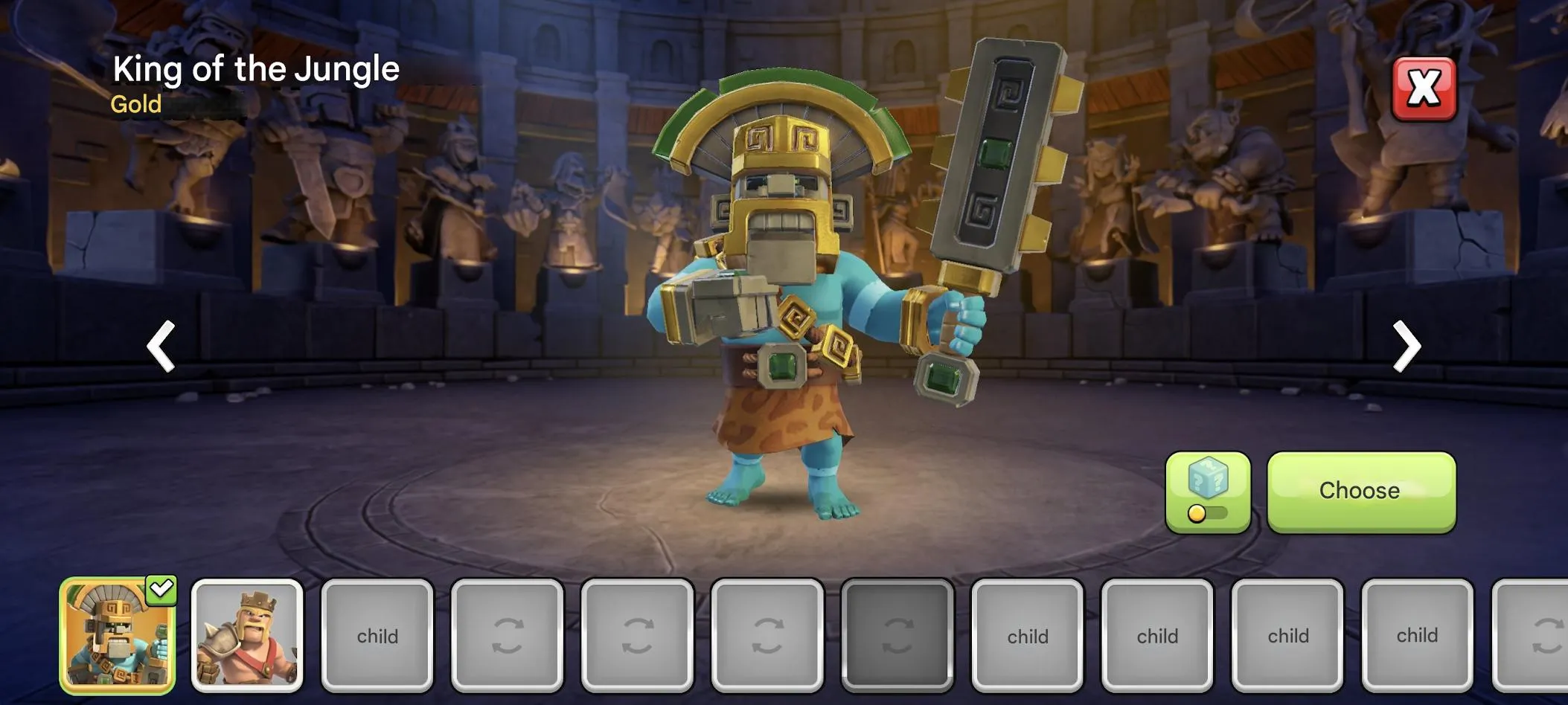 COC566 TH13 117 LVL 40/40/10 Heroes 5 Builders 1300 Gems Royal Champion Skin Troops Skins Items Nickname Change 